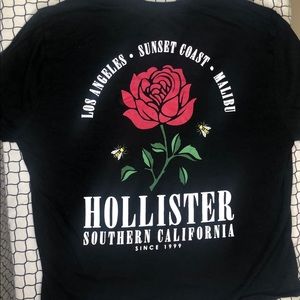 Holister rose California crop long sleeve shirt